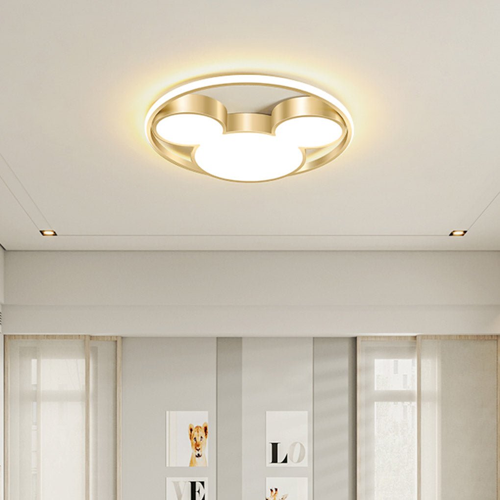 Modern Creative Cartoon Three Tone Light Led Energy Saving Ceiling Lamps