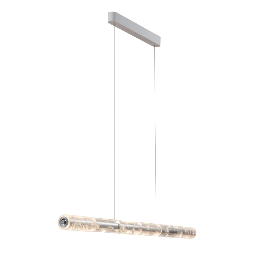 Modern Crystal Linear Pendant Light with Adjustable Cord
