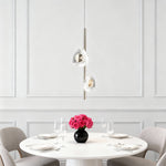 Aurelia Crystal Pendant Light in Gold Aluminum Finish