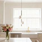 Aurelia Crystal Pendant Light in Gold Aluminum Finish