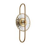 Crystal Wall Sconce with Gold Iron Frame – Modern Luxury Lighting