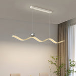 Wave Linear LED Pendant Light – Modern Aluminum Suspension Lamp