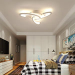 Aurelia Curved LED Flush Mount Ceiling Light in Acrylic and Aluminum