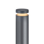 Modern Outdoor Bollard Light for Pathways | Sand-Gray Aluminum LED