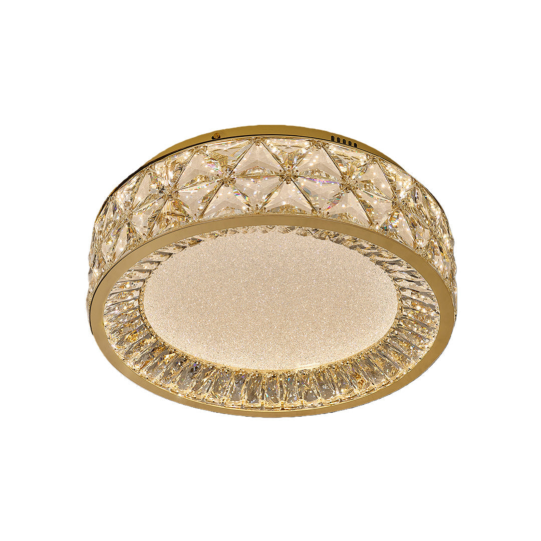 Aurelia Crystal Flush Mount Ceiling Light in Champagne Gold