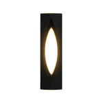 Modern Outdoor Wall Sconce with Integrated LED – Black Aluminum