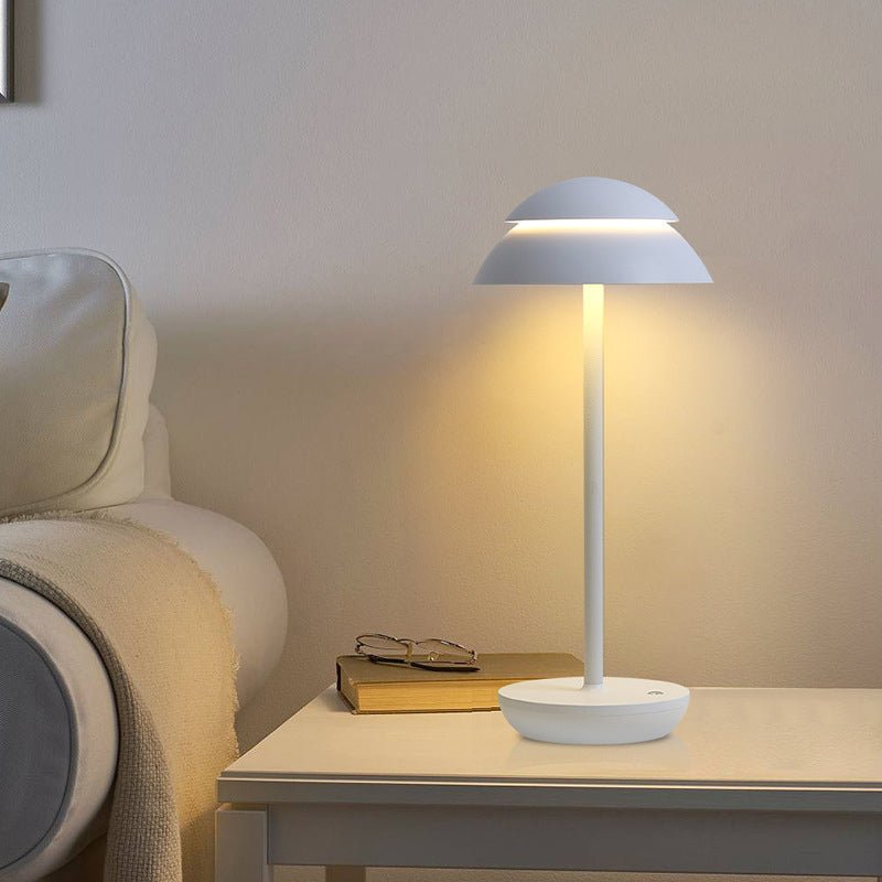 Luxury Bedroom Lighting Suite with Glass Sconces, Table Lamp & Motion Sensor Under-Bed Light