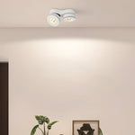 Aria Double-Head Adjustable Ceiling Spotlight in Black or White