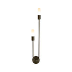 Aurelia Double Head LED Wall Sconce in Gold or Black, Modern Luxury Lighting for Bedroom and Living Room