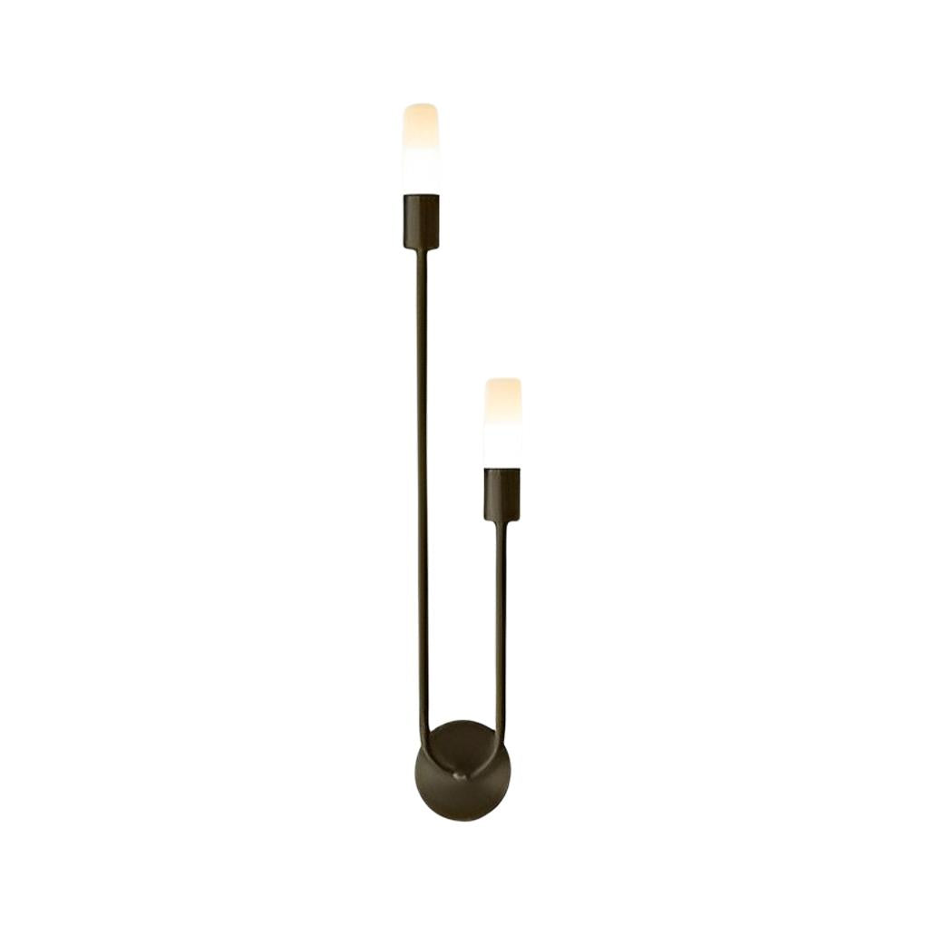 Aurelia Double Head LED Wall Sconce in Gold or Black, Modern Luxury Lighting for Bedroom and Living Room