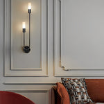 Aurelia Double Head LED Wall Sconce in Gold or Black, Modern Luxury Lighting for Bedroom and Living Room