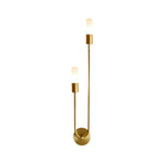 Aurelia Double Head LED Wall Sconce in Gold or Black, Modern Luxury Lighting for Bedroom and Living Room