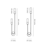 Aurelia Double Head LED Wall Sconce in Gold or Black, Modern Luxury Lighting for Bedroom and Living Room