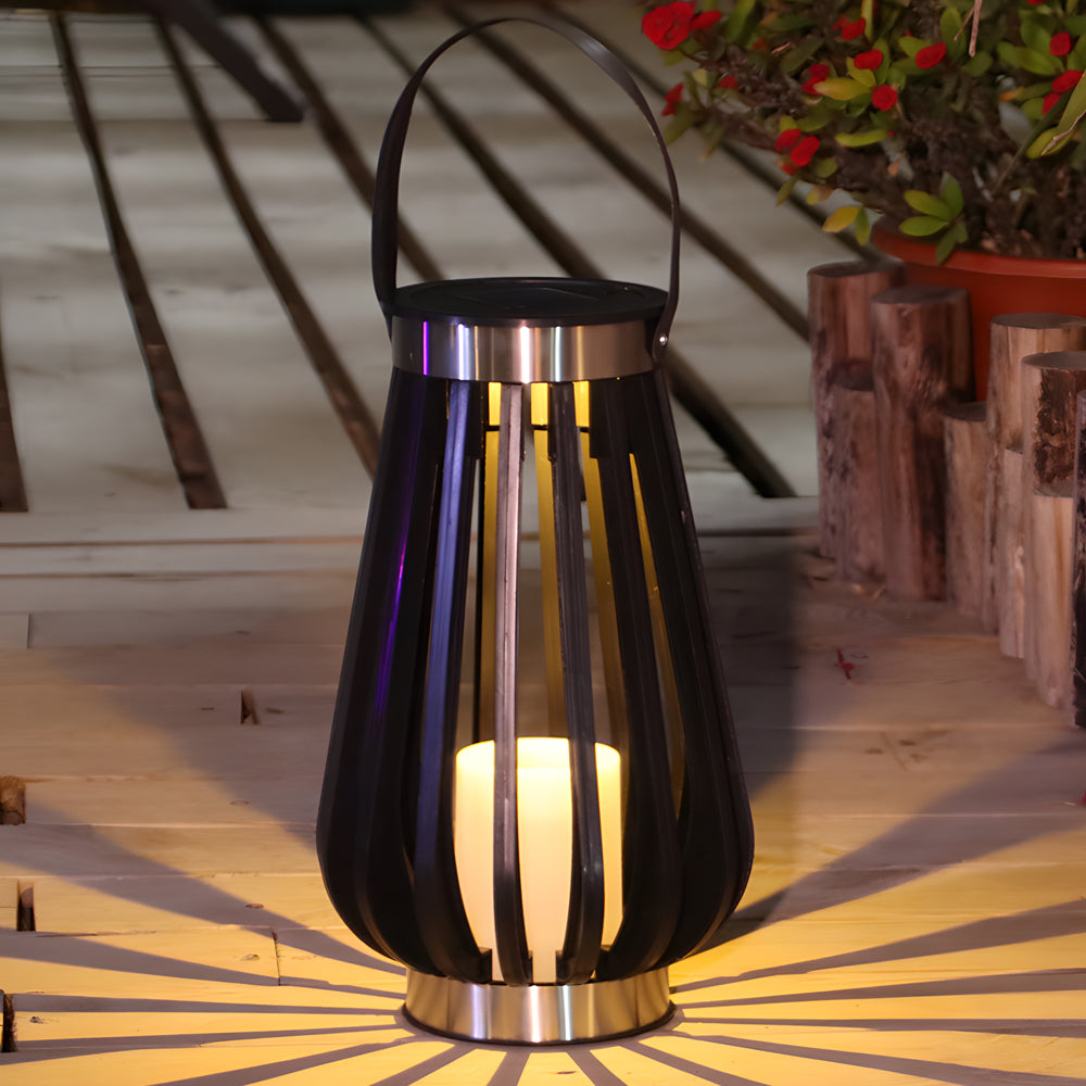 Solar-Powered LED Garden Lantern with Classic European Design