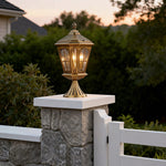 European Octagonal Copper Pillar Lantern for Outdoor Landscapes