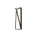 Modern Outdoor Wall Light in Black Stainless Steel with Warm LED