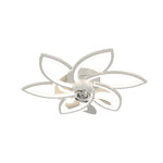 Modern Floral Ceiling Fan with LED Light – 6 or 8 Lights