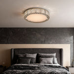 Lumière Cristal Flush Ceiling Light in Gold with LED Crystal Accents