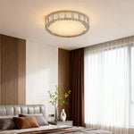 Lumière Cristal Flush Ceiling Light in Gold with LED Crystal Accents