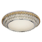 Lumina Crystal Flush Mount Ceiling Light in Chrome