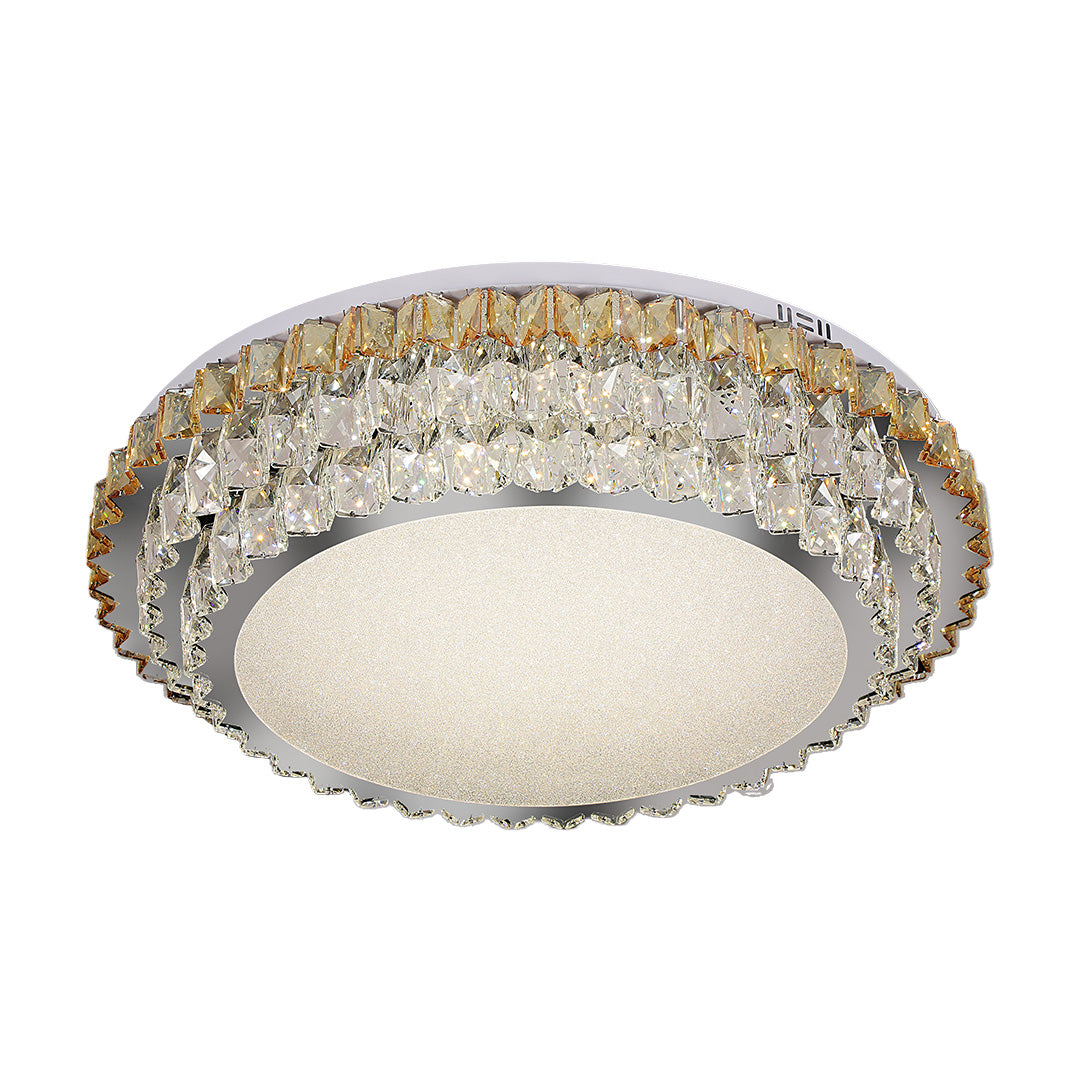 Lumina Crystal Flush Mount Ceiling Light in Chrome