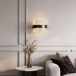 Solid Copper Glass Wall Sconce Modern Minimalist LED Lighting