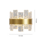 Solid Copper Glass Wall Sconce Modern Minimalist LED Lighting