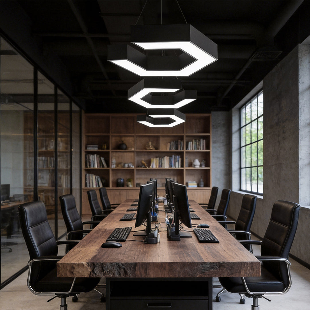 Modern Forms LED Chandelier with Creative Geometric Design