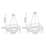 Modern Forms LED Chandelier with Creative Geometric Design