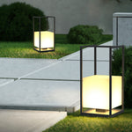 Modern Outdoor Lantern with Solar & Hardwired Options