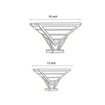Geometric Aluminum LED Pillar Light for Modern Gateways
