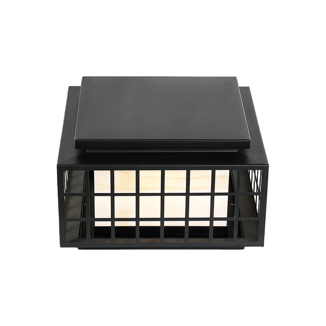 Modern Gate Pillar Lights Outdoor Waterproof Stainless Steel Column Lanterns