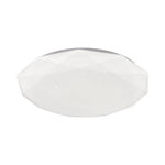 Aurelia Geometric Flush Mount Ceiling Light in White with Full-Sky Star Effect