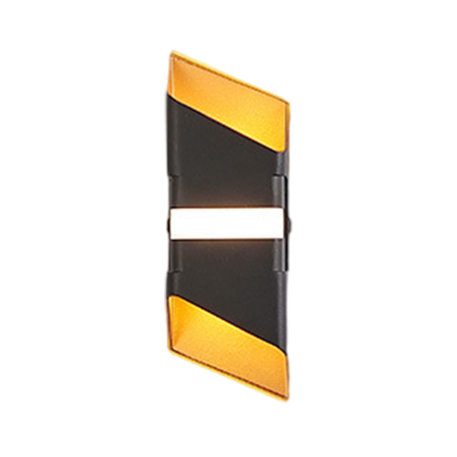 Modern LED Outdoor Wall Sconce with Up and Down Lighting in Aluminum