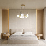 Molecule Bean Modern Chandelier | 6/8-Light LED Pendant for Dining & Living
