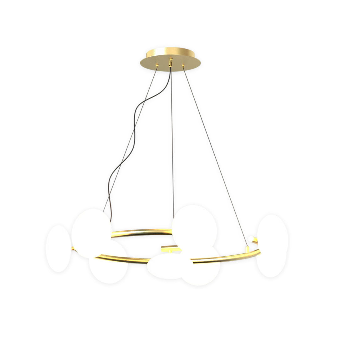 Molecule Bean Modern Chandelier | 6/8-Light LED Pendant for Dining & Living