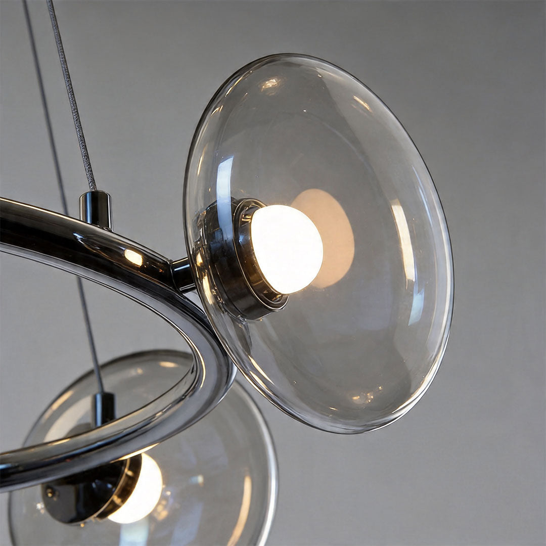 Molecule Bean Modern Chandelier | 6/8-Light LED Pendant for Dining & Living
