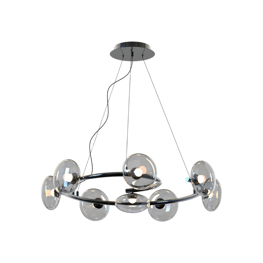 Molecule Bean Modern Chandelier | 6/8-Light LED Pendant for Dining & Living
