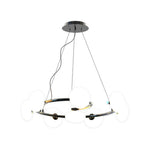 Molecule Bean Modern Chandelier | 6/8-Light LED Pendant for Dining & Living