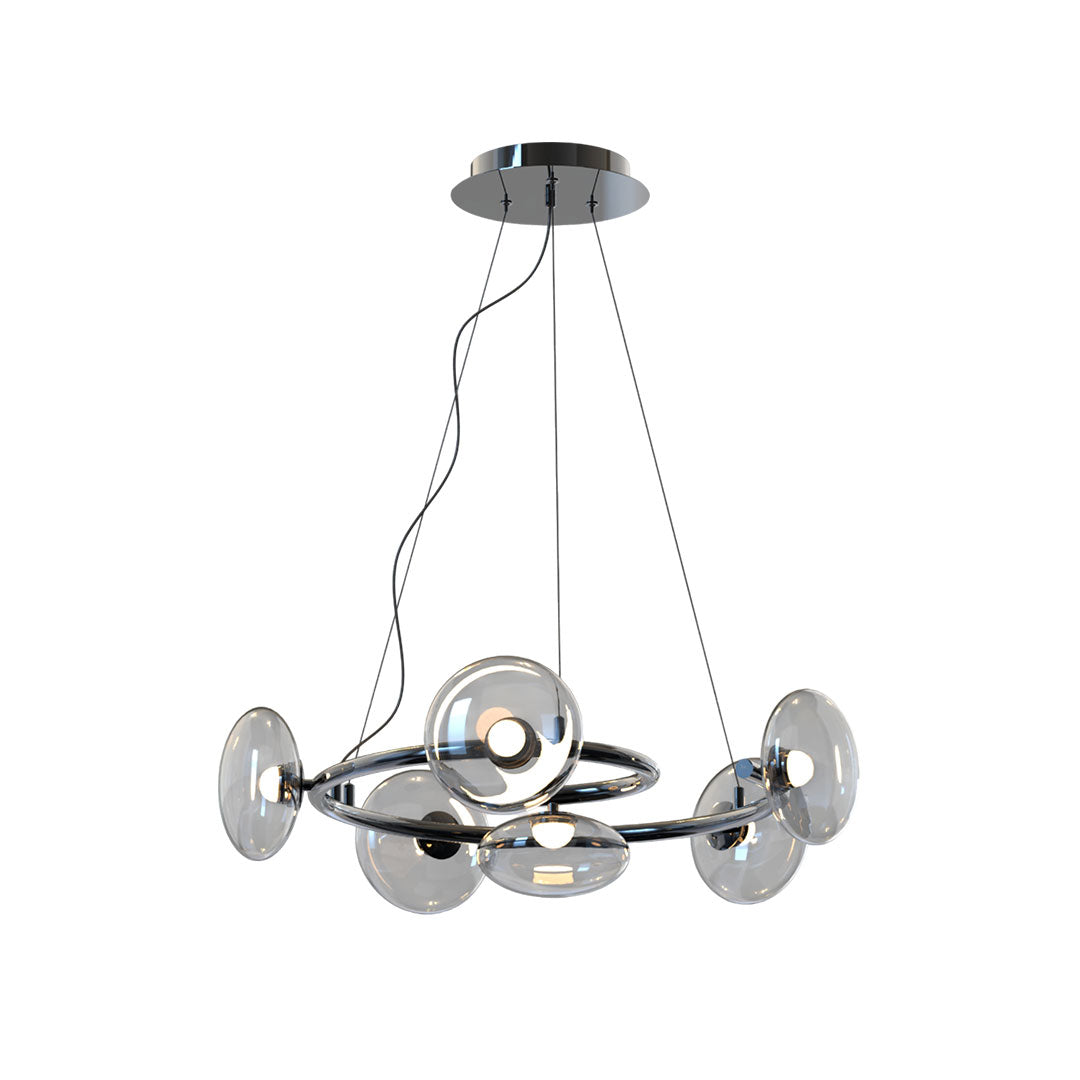 Molecule Bean Modern Chandelier | 6/8-Light LED Pendant for Dining & Living
