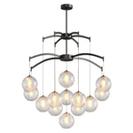 Lumière Moderne Glass Ball Chandelier in Brass, Nickel, or Black