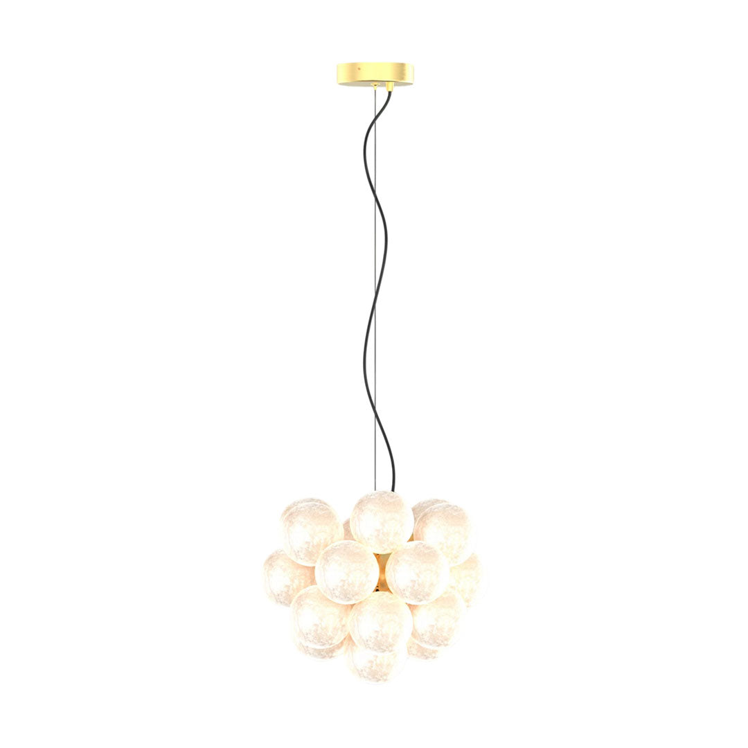 Aurelia Glass Bubble Chandelier, Modern Multi-Head LED Ceiling Light