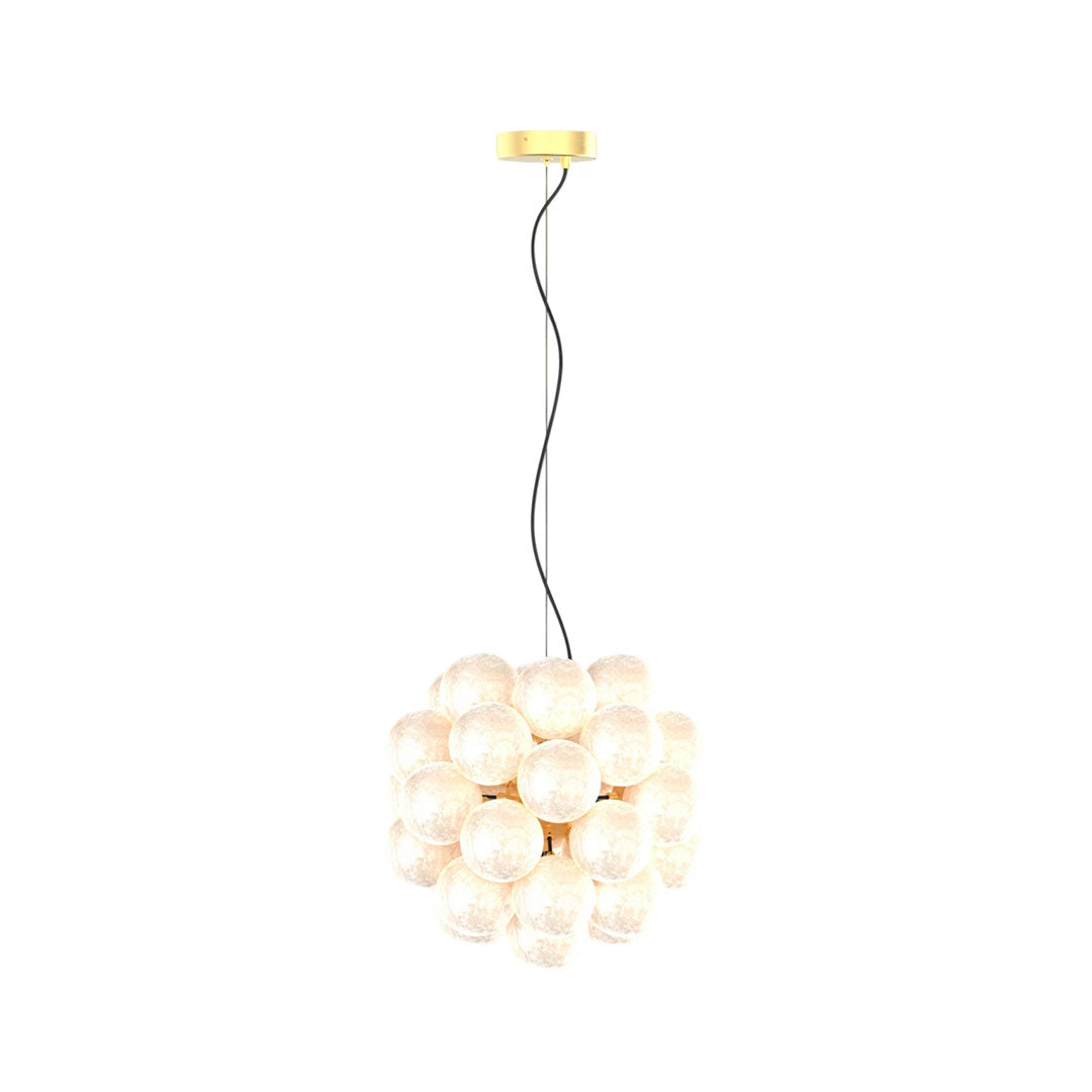 Aurelia Glass Bubble Chandelier, Modern Multi-Head LED Ceiling Light