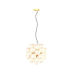 Aurelia Glass Bubble Chandelier, Modern Multi-Head LED Ceiling Light
