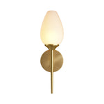 Aurelia Glass Wall Sconce in Copper, Nickel, or Black