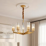 American Luxury Candle Chandelier in Brass, Chrome, or Black