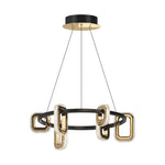 Aurelia Modern Gold Chandelier with Acrylic Shades