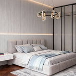 Aurelia Modern Gold Chandelier with Acrylic Shades