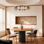 Aurelia Modern Gold Chandelier with Acrylic Shades