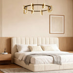 Aurelia Modern Gold Chandelier with Acrylic Shades